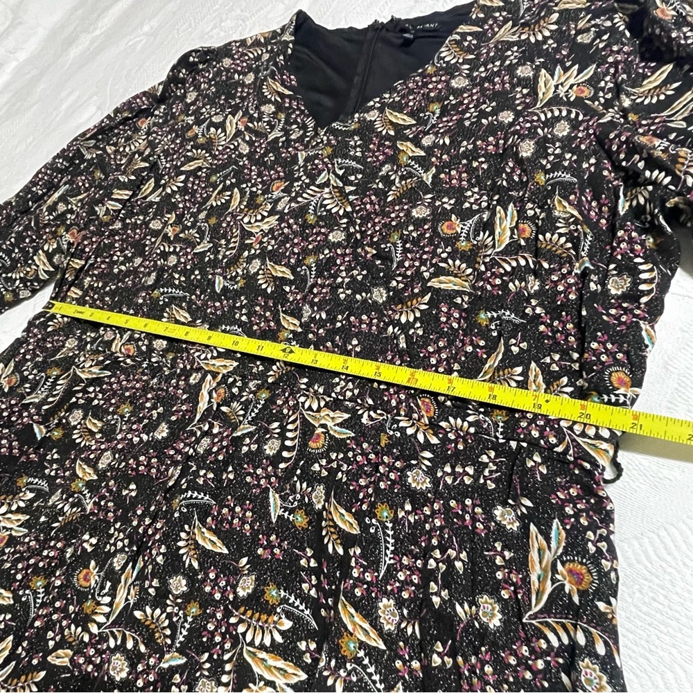 Lane Bryant wrap black white Sleeves print Midi Dress - Picture 12 of 16